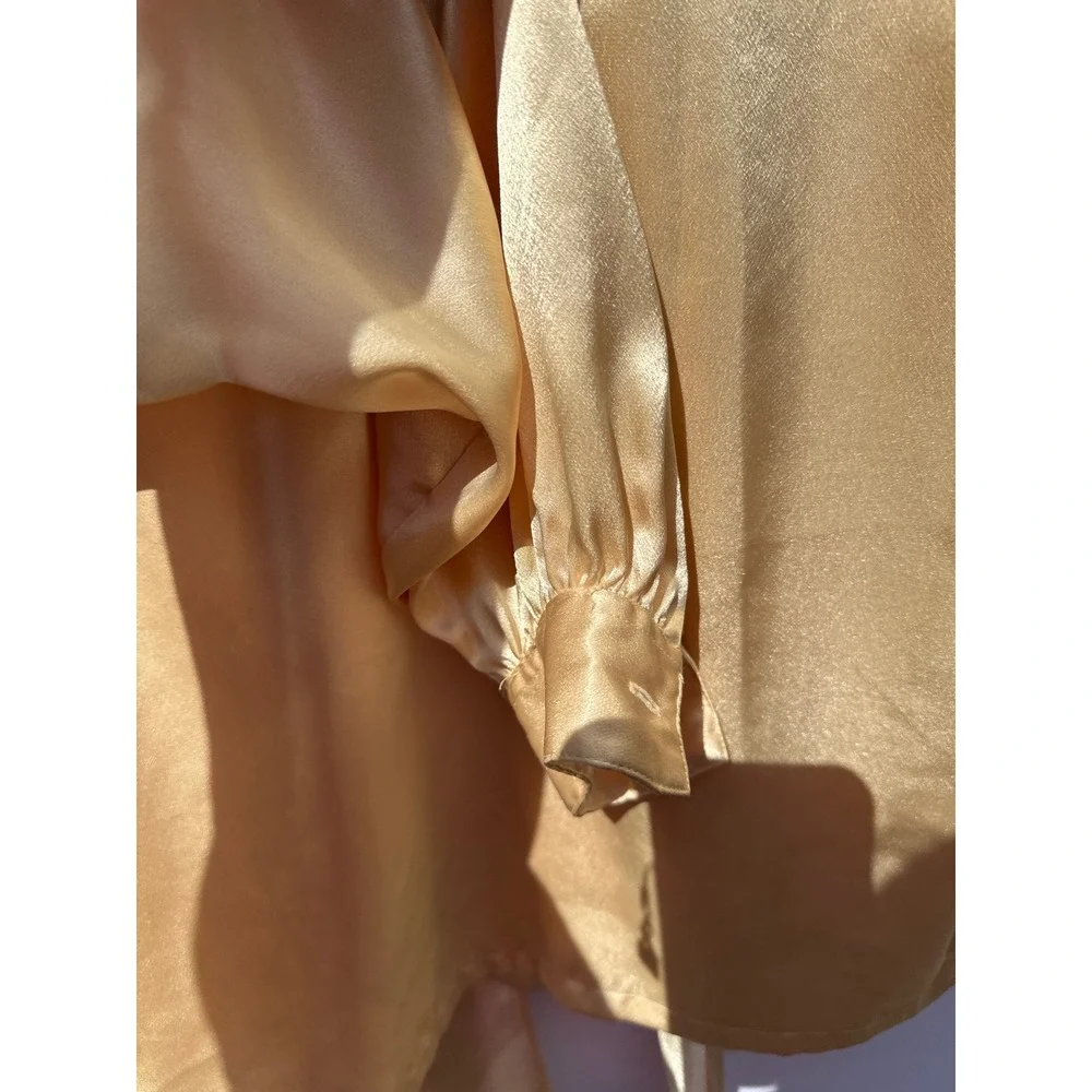 CEO polyester women's long sleeve, soft, gold, medium size - Picture 8 of 8
